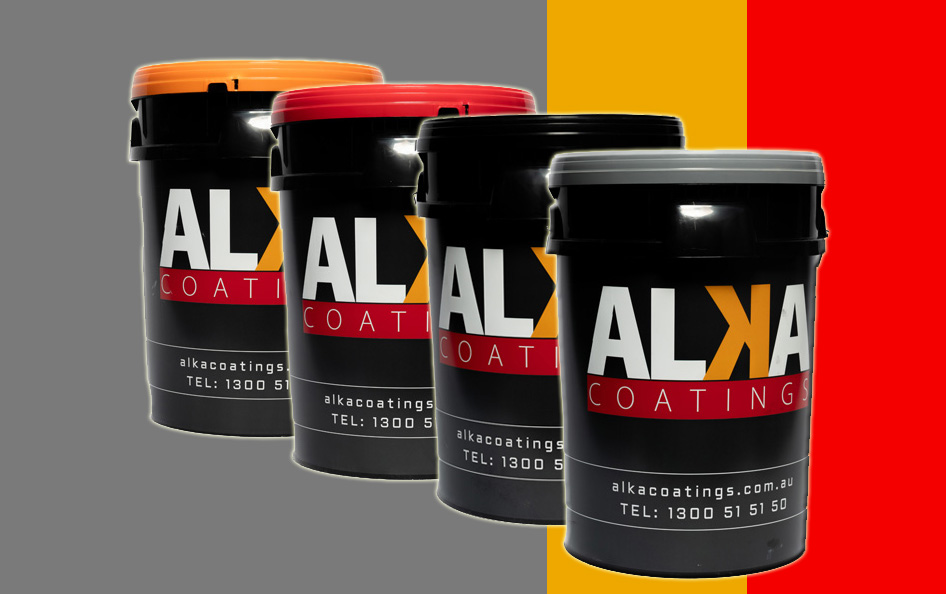 ALKA Coatings branded product pails